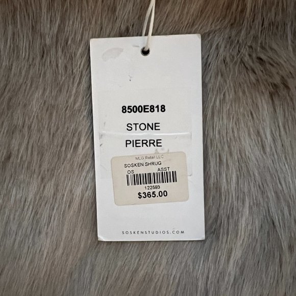 Bridal Shrug Stole Fall Winter Holiday Party Black Tie Wedding Sosken NEW $365 - Picture 12 of 16